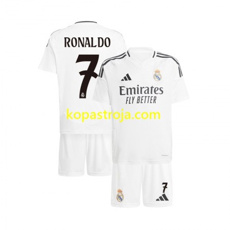 Billiga Fotbollströjor Real Madrid Cristiano Ronaldo 7 Barn Hemma tröja 2024/25 Kortärmad